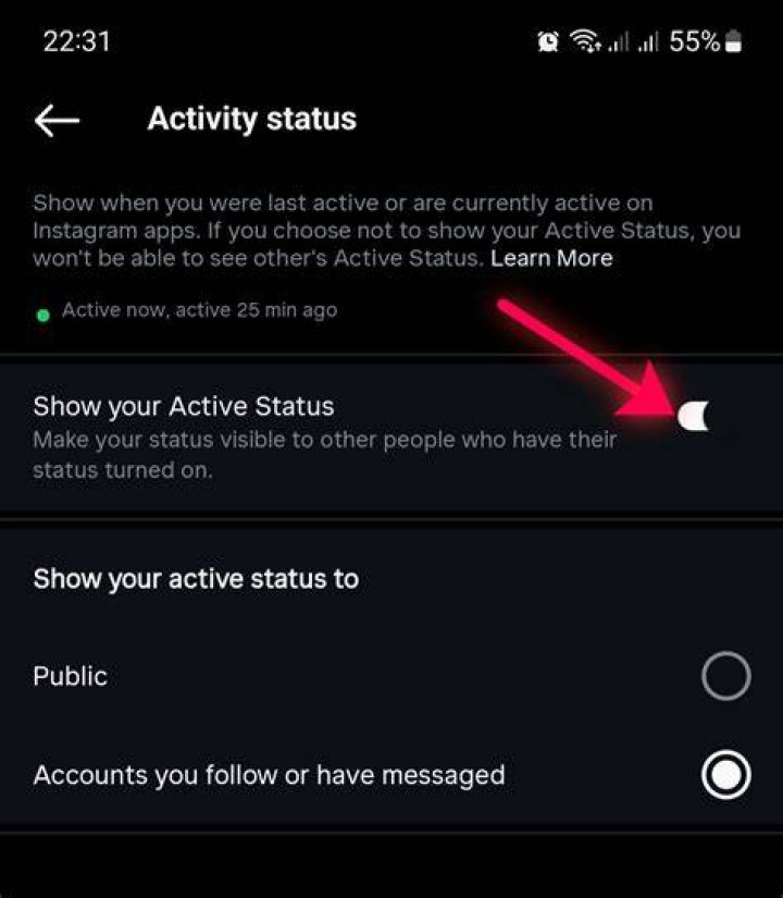 How To Turn Off Active Status On Instagram